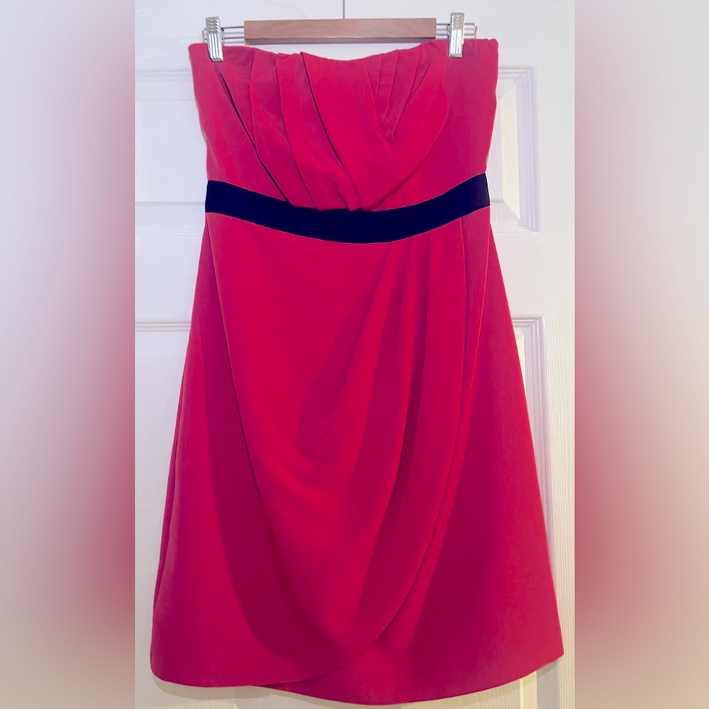 Pink strapless dress